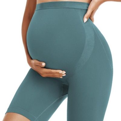 Maternity Shorts Over Belly Soft Butt Lift Non-See-Thru Pregnancy Workout Biker